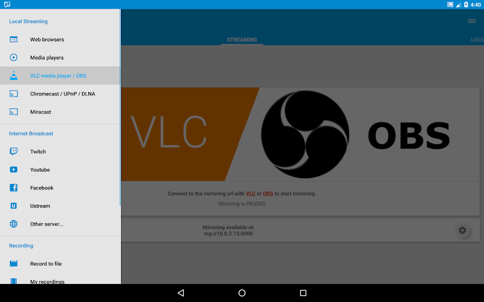 Screenshots Screen Stream Mirroring: App live stream trực tiếp màn hình điện thoại