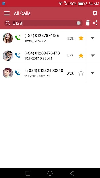 Screenshots Ghi âm cuộc gọi - Ứng dụng ghi âm cuộc gọi tự động