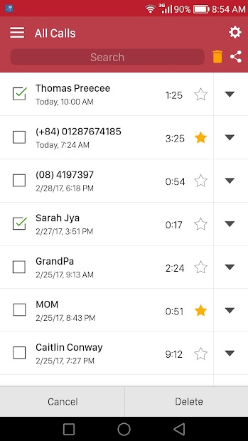 Screenshots Ghi âm cuộc gọi - Ứng dụng ghi âm cuộc gọi tự động