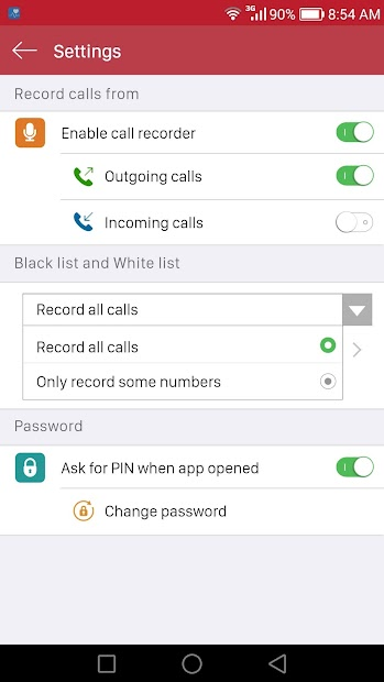 Screenshots Ghi âm cuộc gọi - Ứng dụng ghi âm cuộc gọi tự động