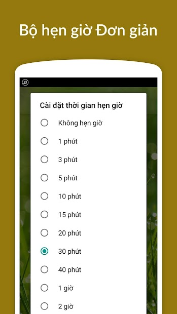 Screenshots Rain Sounds: ứng dụng nghe nhạc thư giãn dễ ngủ, âm thanh tiếng mưa