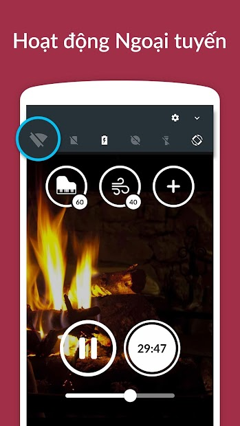 Screenshots Rain Sounds: ứng dụng nghe nhạc thư giãn dễ ngủ, âm thanh tiếng mưa