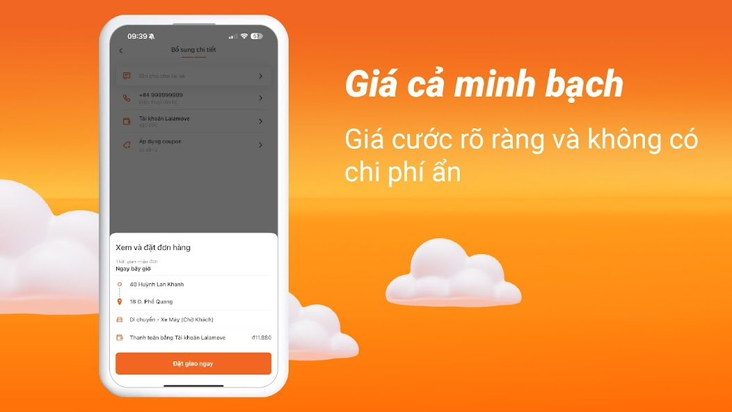 Screenshots Lalamove - Ứng dụng giao hàng siêu tốc nội thành tại TPHCM & Hà Nội