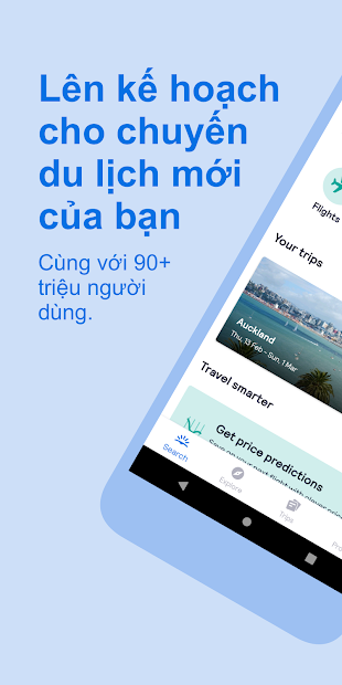 Screenshots Skyscanner - Ứng dụng đặt vé máy bay, phòng khách sạn giá rẻ
