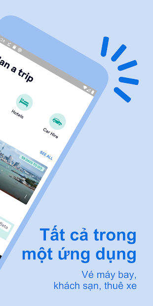 Screenshots Skyscanner - Ứng dụng đặt vé máy bay, phòng khách sạn giá rẻ