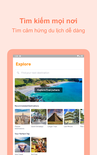Screenshots Skyscanner - Ứng dụng đặt vé máy bay, phòng khách sạn giá rẻ