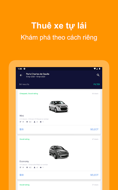 Screenshots Skyscanner - Ứng dụng đặt vé máy bay, phòng khách sạn giá rẻ