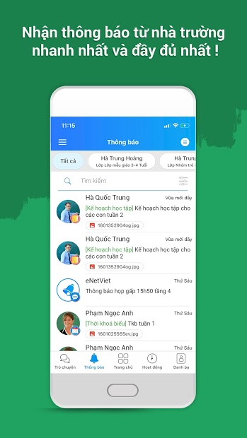 Screenshots Tải ứng dụng eNetViet: app xem điểm, kết quả học tập học sinh