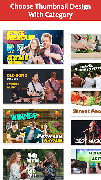 Screenshots Thumbnail Maker 2021 - Ứng dụng tạo hình bìa video trên YouTube