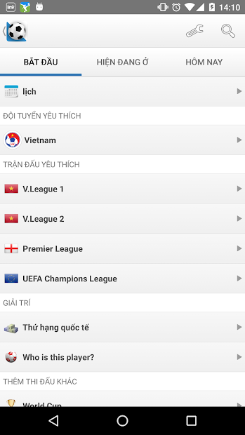 Screenshots Tỉ Số Bóng Đá Trực Tiếp - Ứng dụng cập nhật kết quả bóng đá 24/7