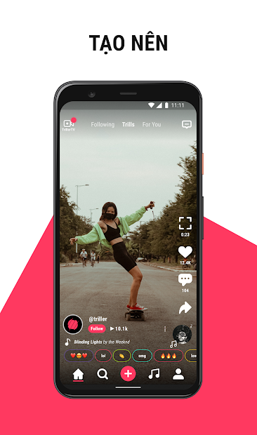 Screenshots Triller Social Video - Ứng dụng mạng xã hội video, tạo video âm nhạc