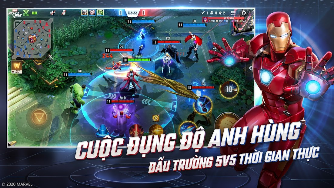 Screenshots Marvel Super War - Game MOBA vũ trụ Marvel