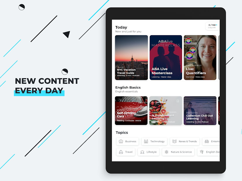 Screenshots ABA English - Ứng dụng học tiếng Anh giao tiếp, ngữ pháp