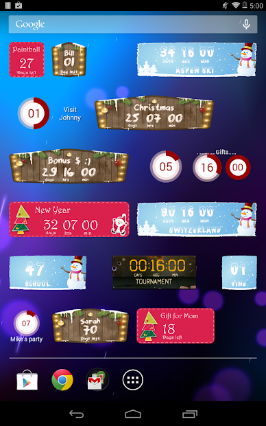 Screenshots Đếm ngược ngày: Ứng dụng đếm ngược đến Tết, Noel, sự kiện quan trọng