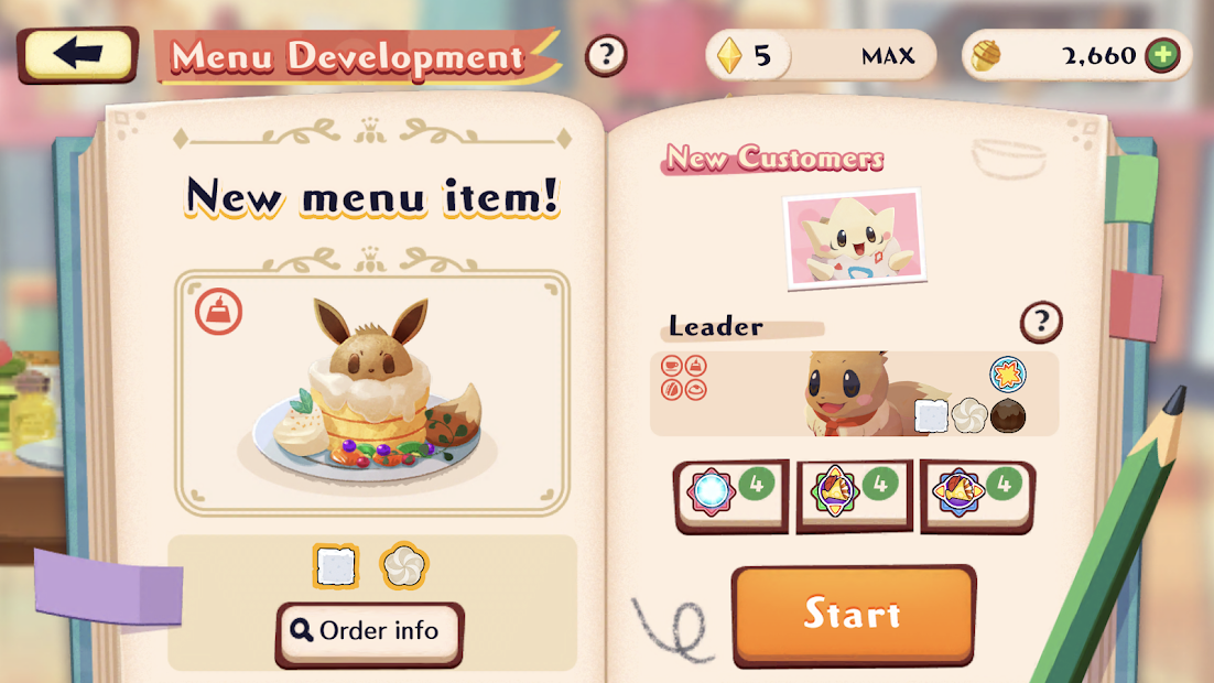 Screenshots Pokemon Cafe Mix - Quán nước thú cưng | Game mô phỏng