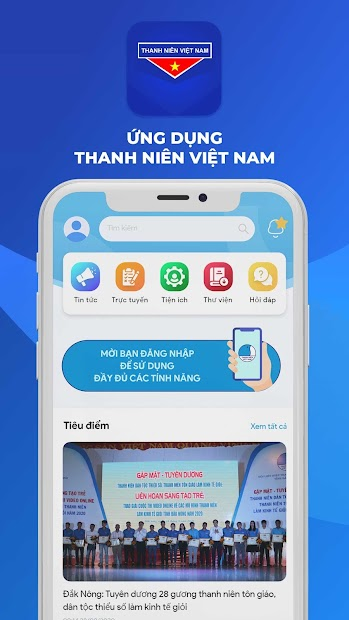Screenshots App Thanh niên Việt Nam - Ứng dụng của thanh niên Việt Nam