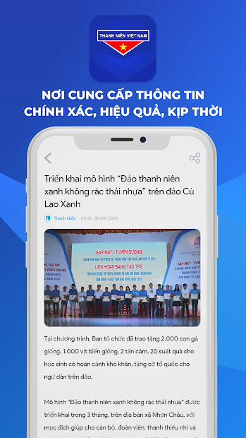 Screenshots App Thanh niên Việt Nam - Ứng dụng của thanh niên Việt Nam
