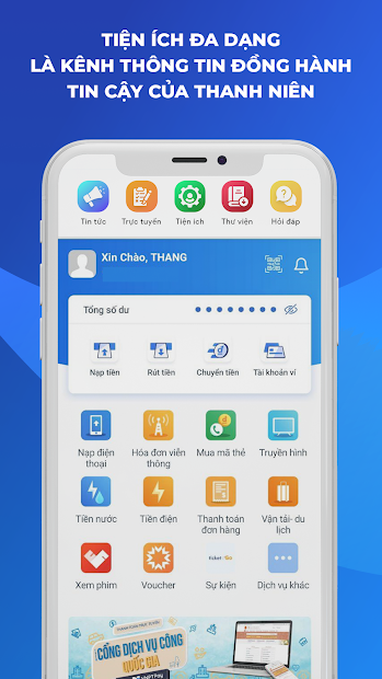Screenshots App Thanh niên Việt Nam - Ứng dụng của thanh niên Việt Nam