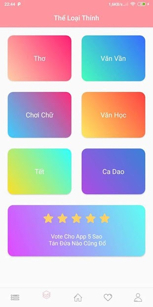 Ảnh chụp màn hình Hörgift: Ứng dụng cung cấp những câu nói thú vị và độc đáo