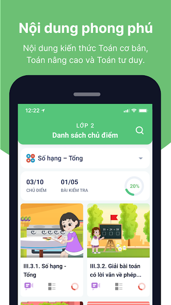 Screenshots VioEdu - Ứng dụng tự học tại nhà cho học sinh lớp 1 - 9