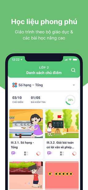 Screenshots VioEdu - Ứng dụng tự học tại nhà cho học sinh lớp 1 - 9