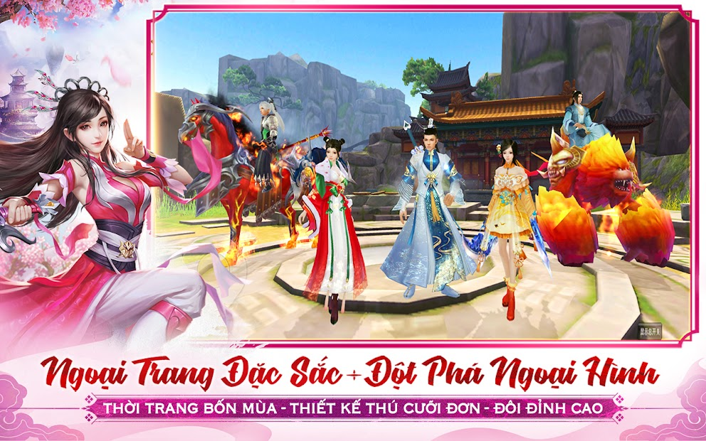 Screenshots Tân Thiên Long Mobile - Thiên Long Bát Bộ trên điện thoại.