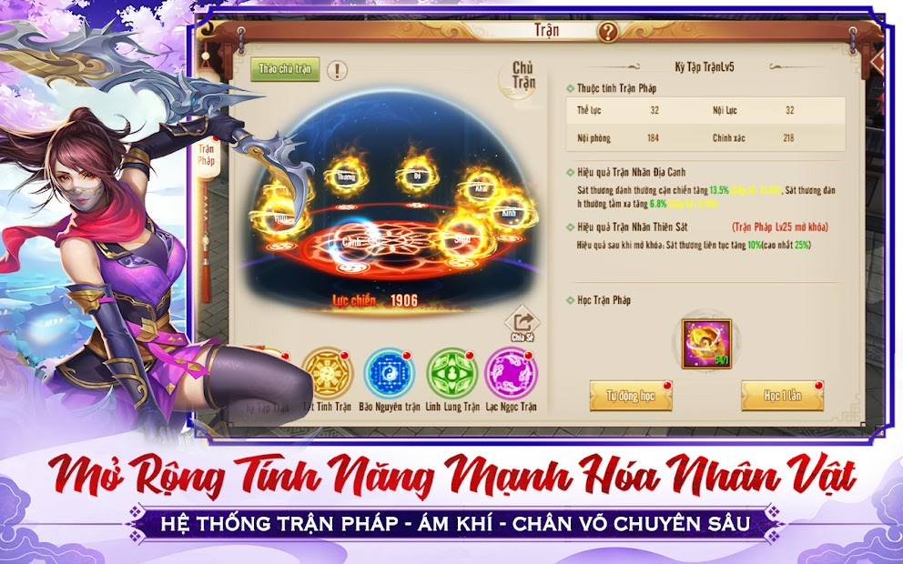 Screenshots Tân Thiên Long Mobile - Thiên Long Bát Bộ trên điện thoại.