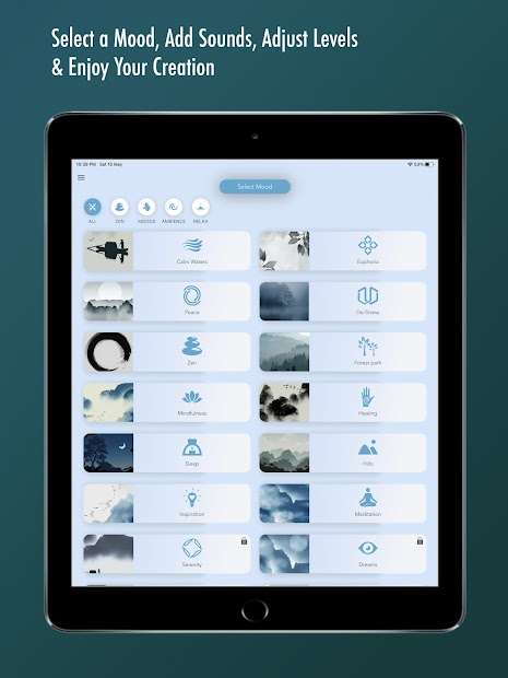 Screenshots Zen Lounge - Ứng dụng nghe nhạc thư giãn, giảm stress, căng thẳng