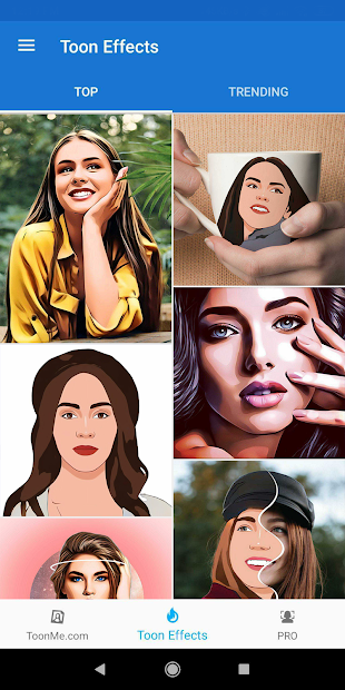 Screenshots Tải Toonme: Ứng dụng chuyển ảnh thường sang ảnh hoạt hình