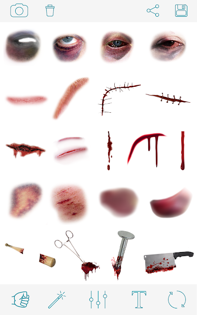 Screenshots Fight Photo Editor: App chỉnh ảnh bầm mắt, vết thương giả