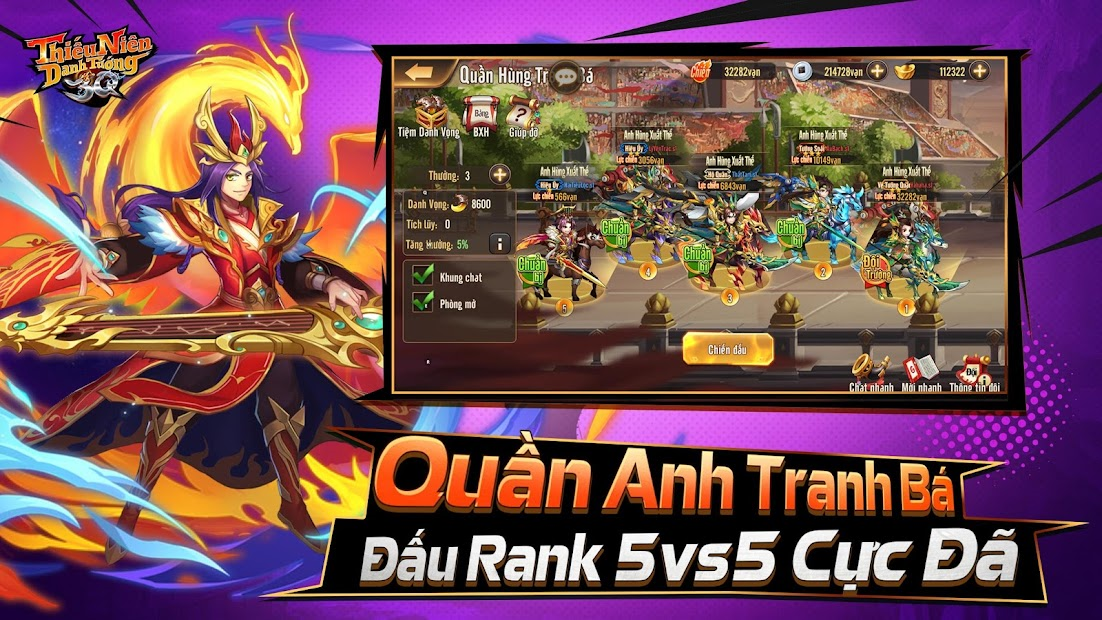 Screenshots Tải Thiếu Niên Danh Tướng 3Q - Game chiến thuật thẻ bài Tam Quốc