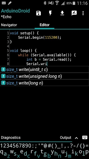 Screenshots ArduinoDroid - Phần mềm lập trình Arduino Android miễn phí trên Android