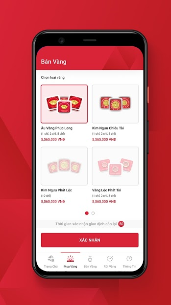 Screenshots Tải eGold: Ứng dụng mua bán vàng DOJI trực tuyến