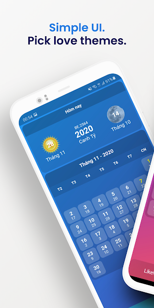 Screenshots vLunar - Ứng dụng xem lịch âm trên điện thoại Android, iOS