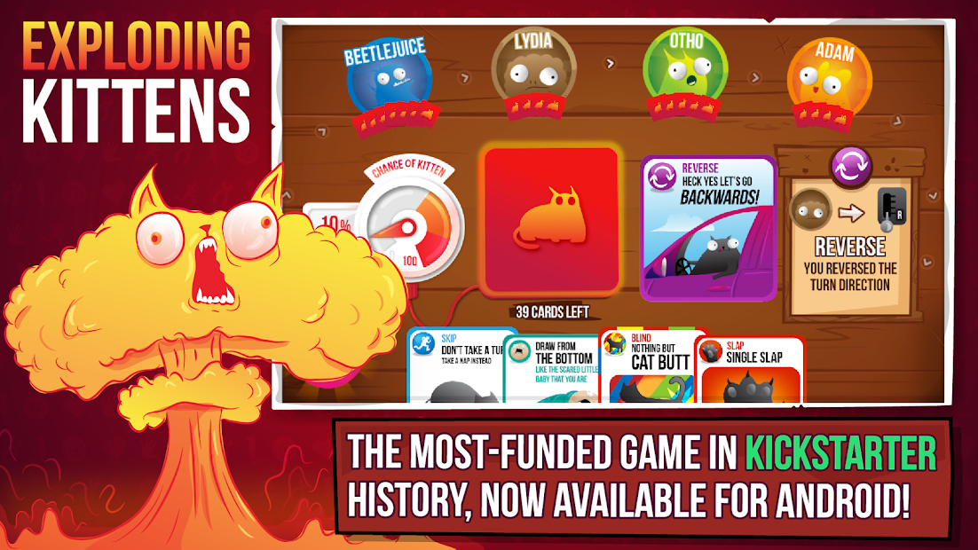 Screenshots Exploding Kittens - Bài Mèo Nổ | Board game trên điện thoại