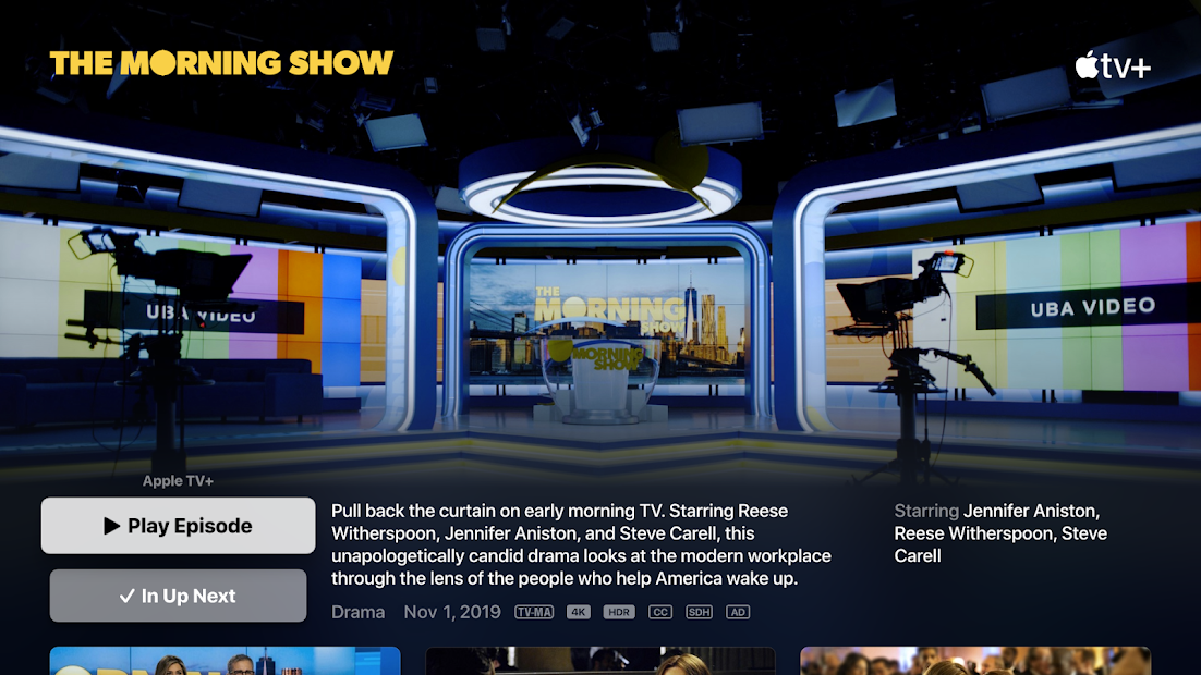 Screenshots Ứng dụng Apple TV dành cho TV thông minh và các thiết bị khác