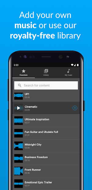 Screenshots Wevideo - Ứng dụng ghép video trực tuyến miễn phí