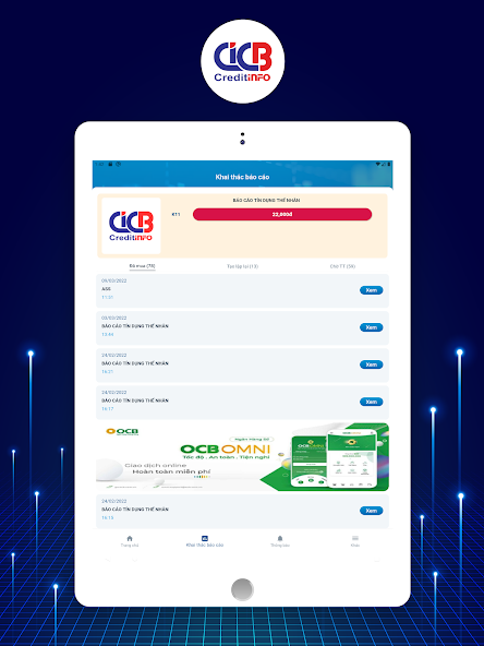 Screenshots CIC Credit Connect - Kiểm tra nợ xấu, xem điểm tín dụng, đăng ký vay