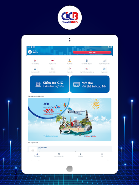 Screenshots CIC Credit Connect - Kiểm tra nợ xấu, xem điểm tín dụng, đăng ký vay