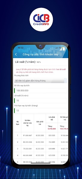 Screenshots CIC Credit Connect - Kiểm tra nợ xấu, xem điểm tín dụng, đăng ký vay