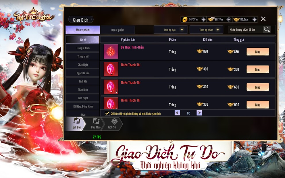 Screenshots Tuyệt Thế Chiến Hồn Funtap - Game kiếm hiệp