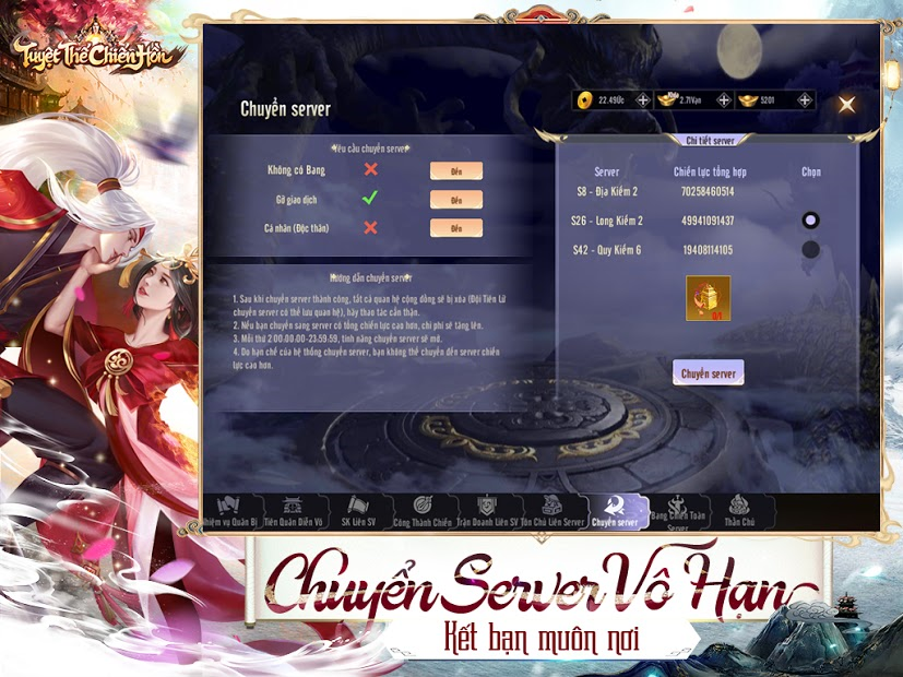 Screenshots Tuyệt Thế Chiến Hồn Funtap - Game kiếm hiệp