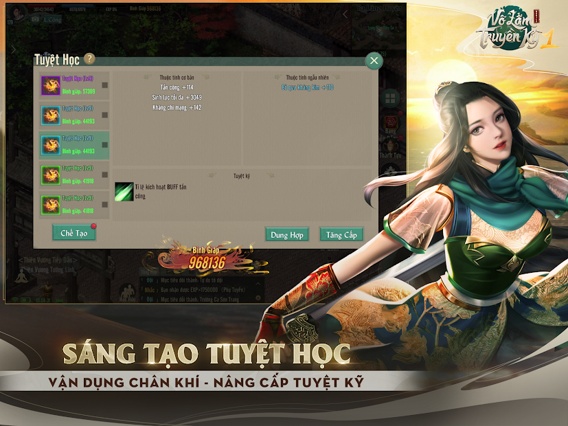 Screenshots Võ Lâm Truyền Kỳ 1 Mobile - Huyền thoại game kiếm hiệp