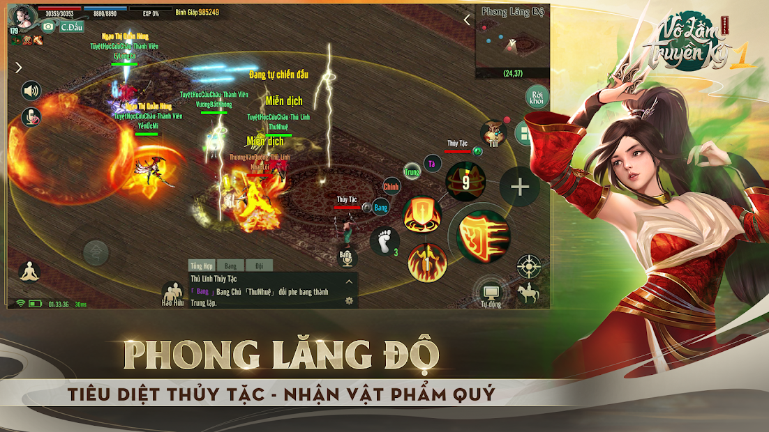 Screenshots Võ Lâm Truyền Kỳ 1 Mobile - Huyền thoại game kiếm hiệp