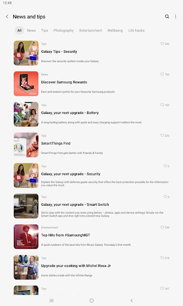 Screenshots Samsung Members - Chăm sóc, hỗ trợ người dùng Samsung