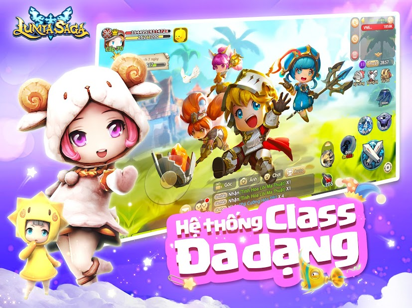 Screenshots Lumia Saga - Chiến Binh Ánh Sáng | Game nhập vai đồ họa chibi