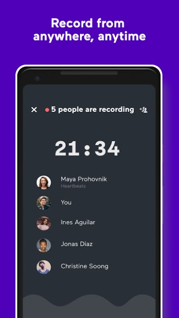 Screenshots Anchor: Ứng dụng tạo podcast, tập tin âm thanh