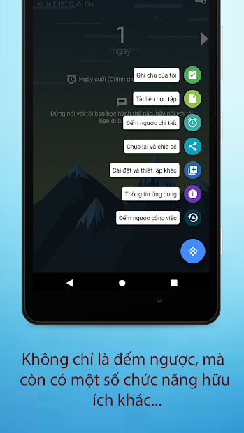 Screenshots App Đếm Ngược Ngày Thi: Đếm ngược thời gian thi THPT Quốc Gia