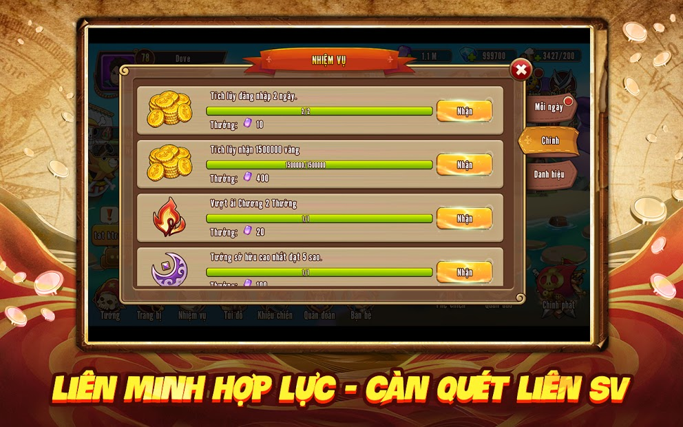 Screenshots Tải Đảo Kho Báu - Bá Vương Thức Tỉnh | Game chiến thuật thẻ bài