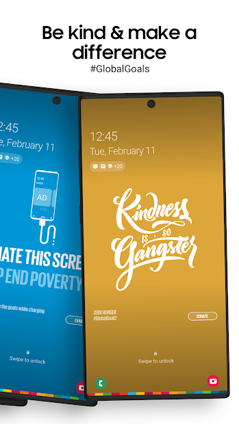 Screenshots Samsung Global Goals - App đóng góp phát triển bền vững của Samsung và Liên Hợp Quốc